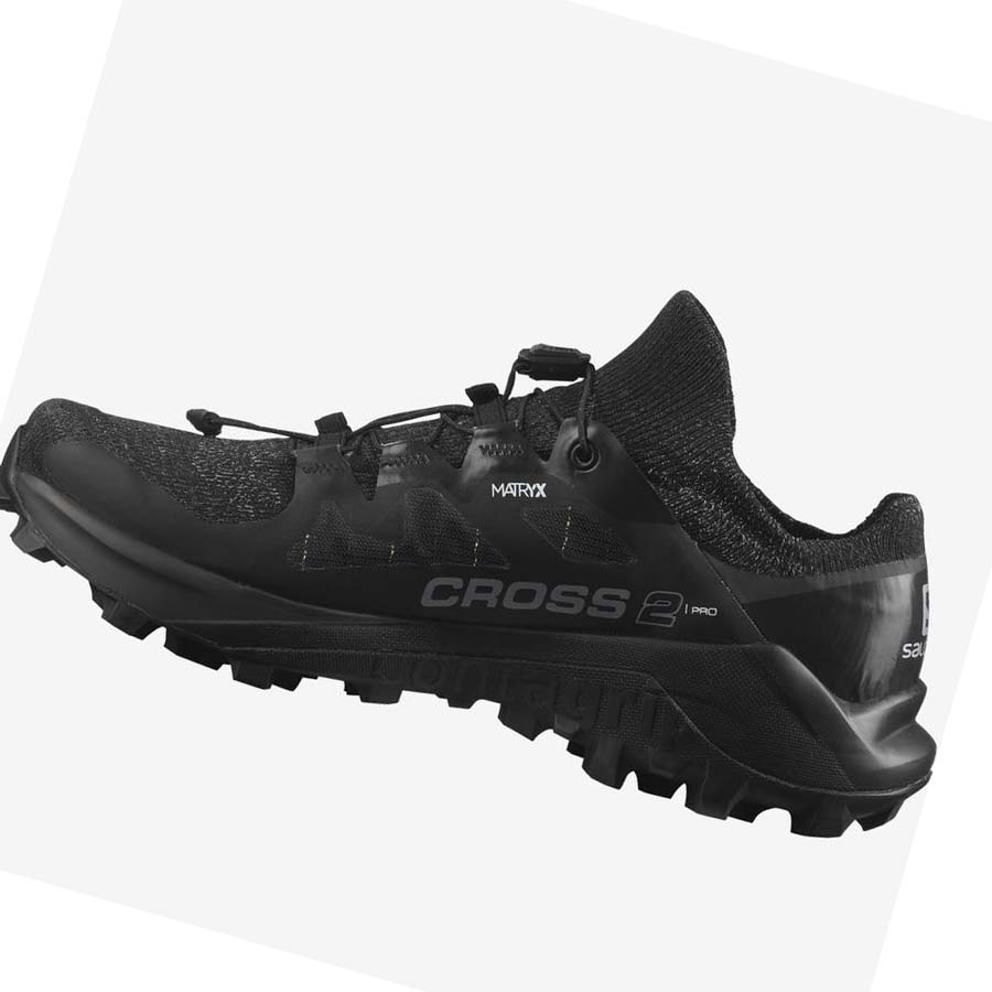 Salomon CROSS PRO 2 Trail Futócipő Női Fekete | HU 2850GSO